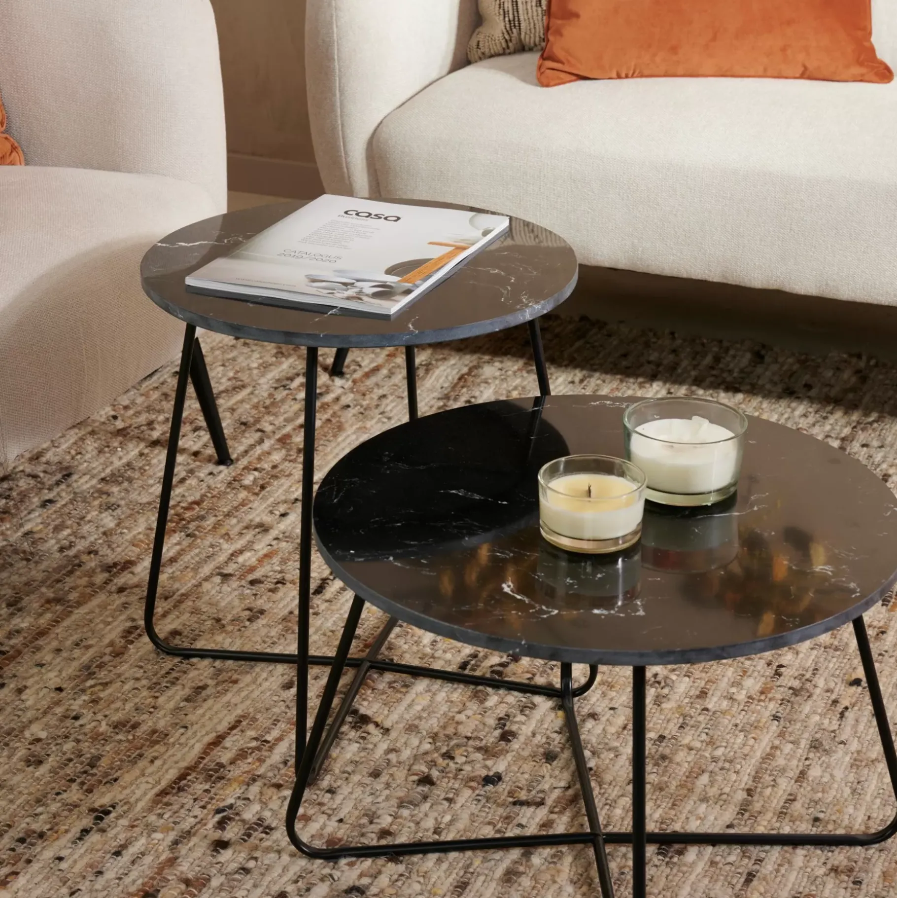 CASA Marbo Mesa Auxiliar Diseno Marmol