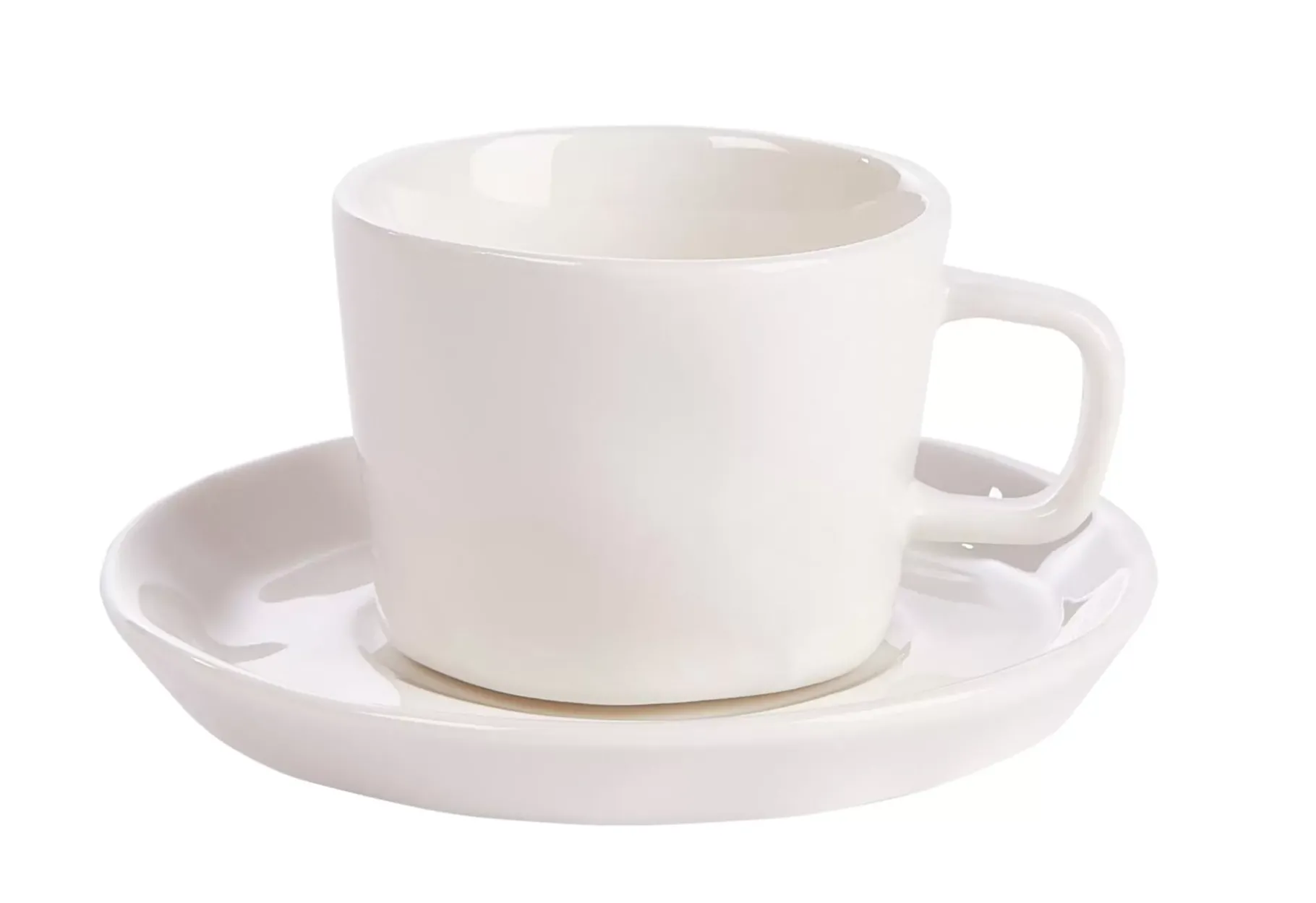 CASA Marea Tacita Taza Y Plato Blanco