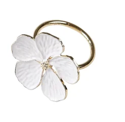 CASA Marguerite Anillo Servilleta Blanco