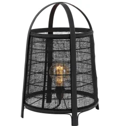 CASA Maya Lampara De Mesa Negro