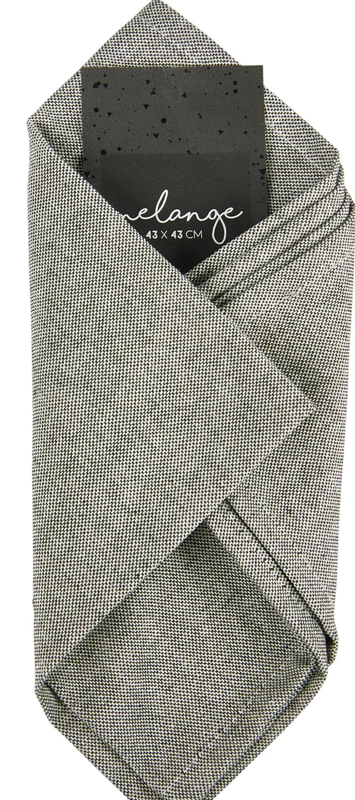 CASA Melange Servilleta Negro