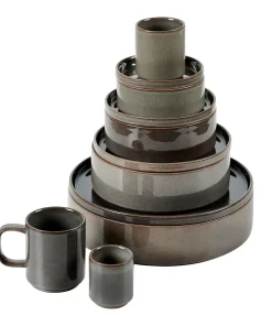 CASA Mineral Graphite Taza Sin Asa Gris