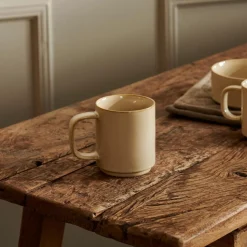 CASA Mineral Sand Taza Con Asa Beis