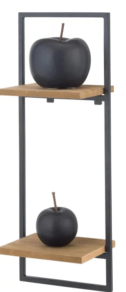 CASA Mix&Match Estanteria De Pared Negro, Natural