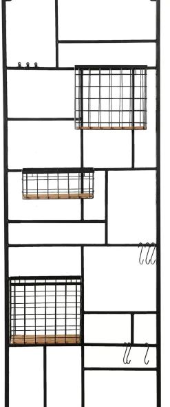 CASA Modular Estanteria De Pared Negro
