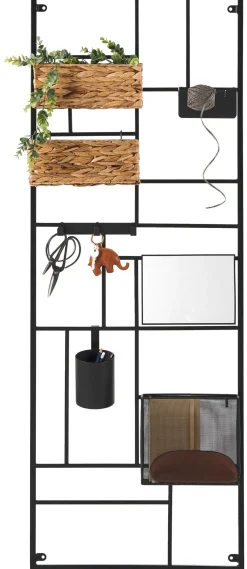CASA Modular Estanteria De Pared Negro