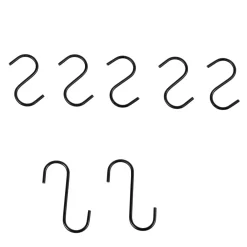 CASA Modular Juego De 7 Ganchos Negro