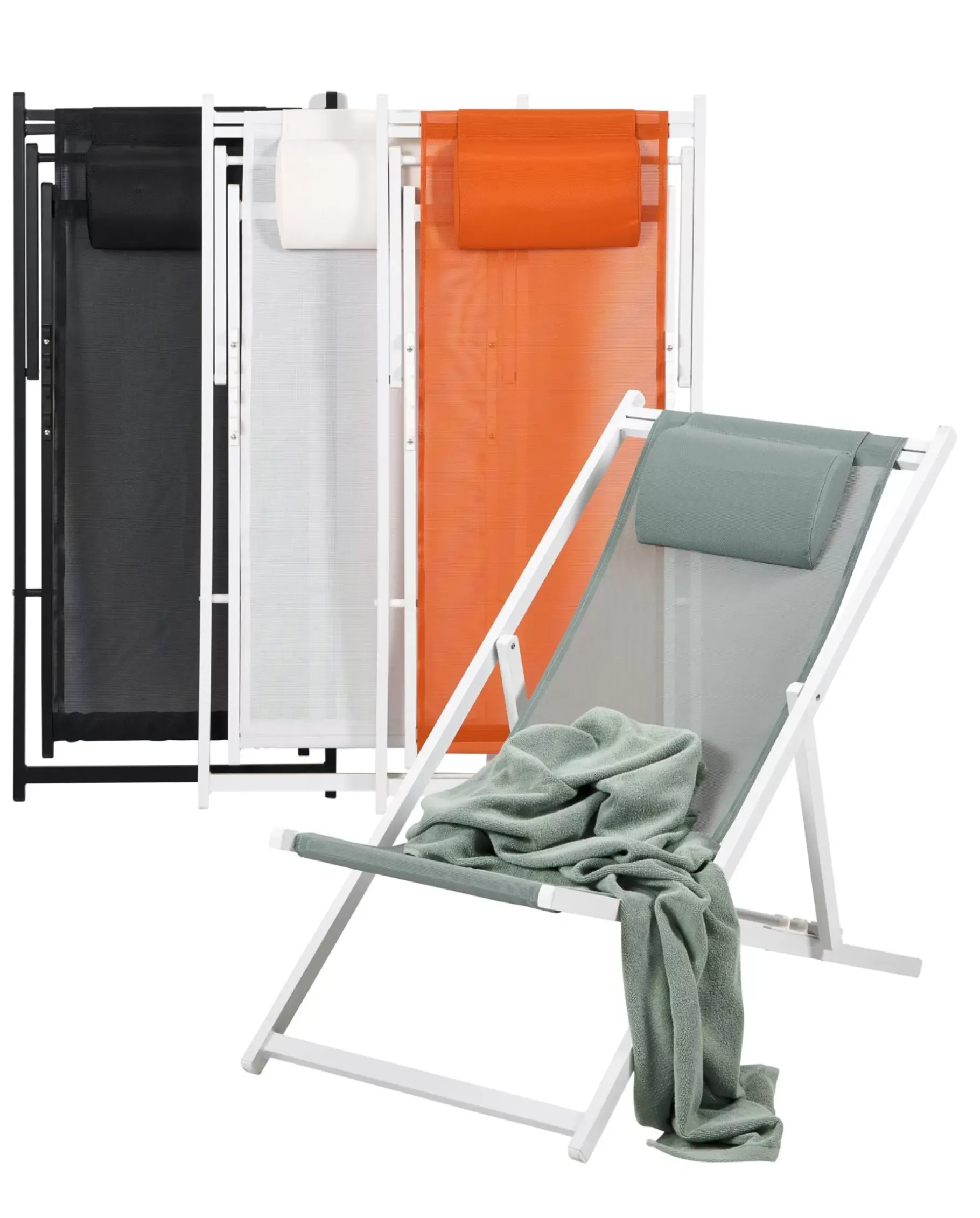 CASA Monterey Silla Plegable Blanco