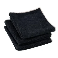 CASA Multi Pano De Microfibra Juego De 3 Negro