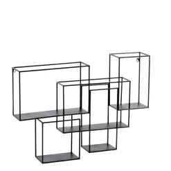 CASA Multo Estanteria Para Colgar Negro