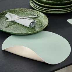 CASA Nappa Mantel Individual Blanco, Menta