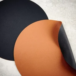 CASA Nappa Mantel Individual Negro, Marron