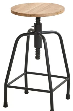 CASA New Bedford Taburete Negro, Natural