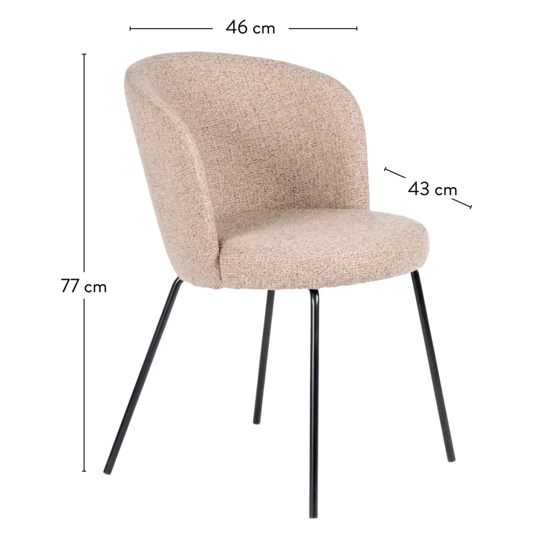 CASA Olivier Silla De Comedor Beis