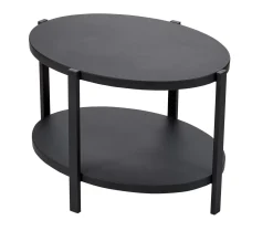 CASA Ovala Mesita De Salon Negro