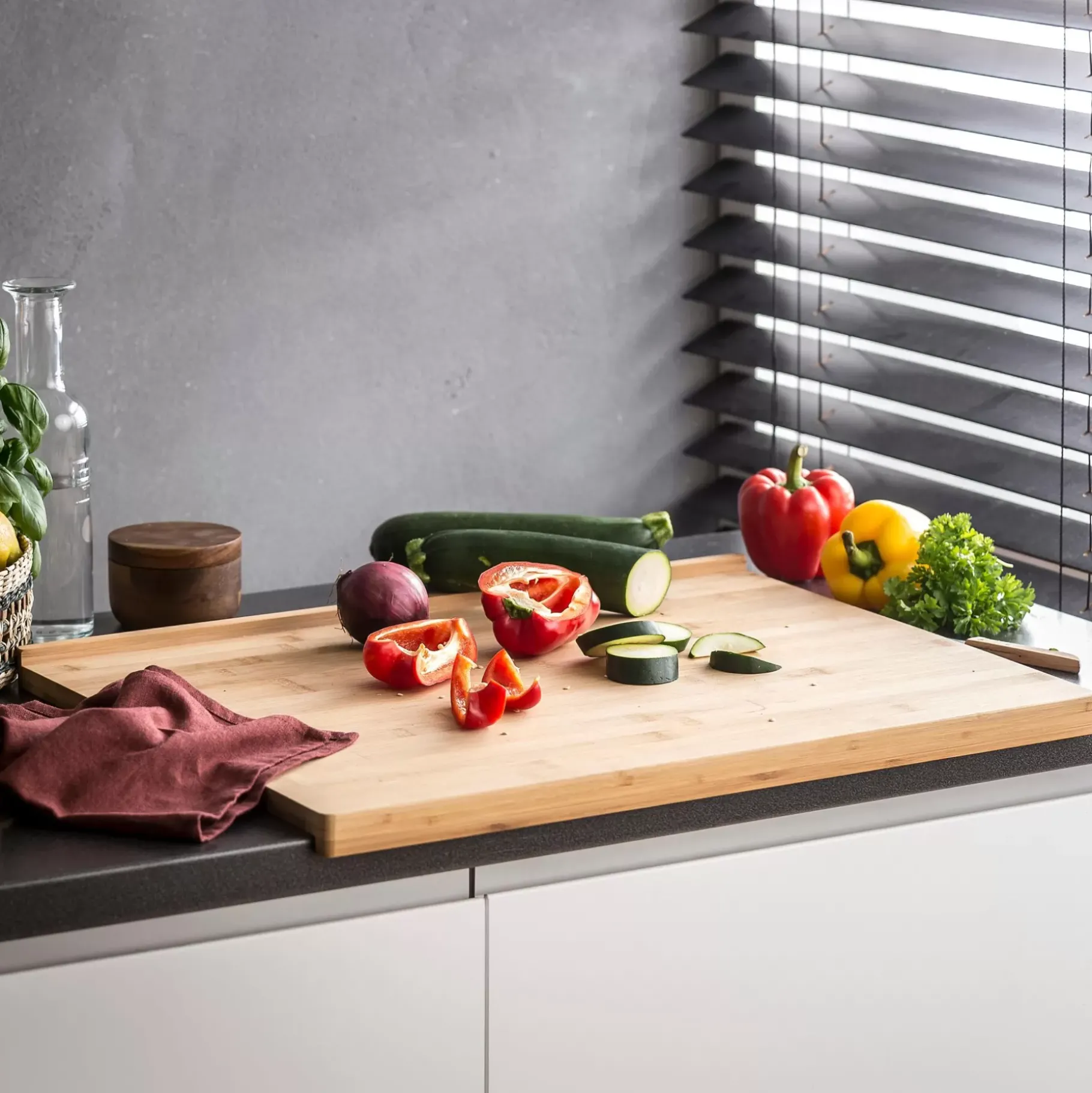 CASA Panda Tabla De Cortar Para Encimera Natural