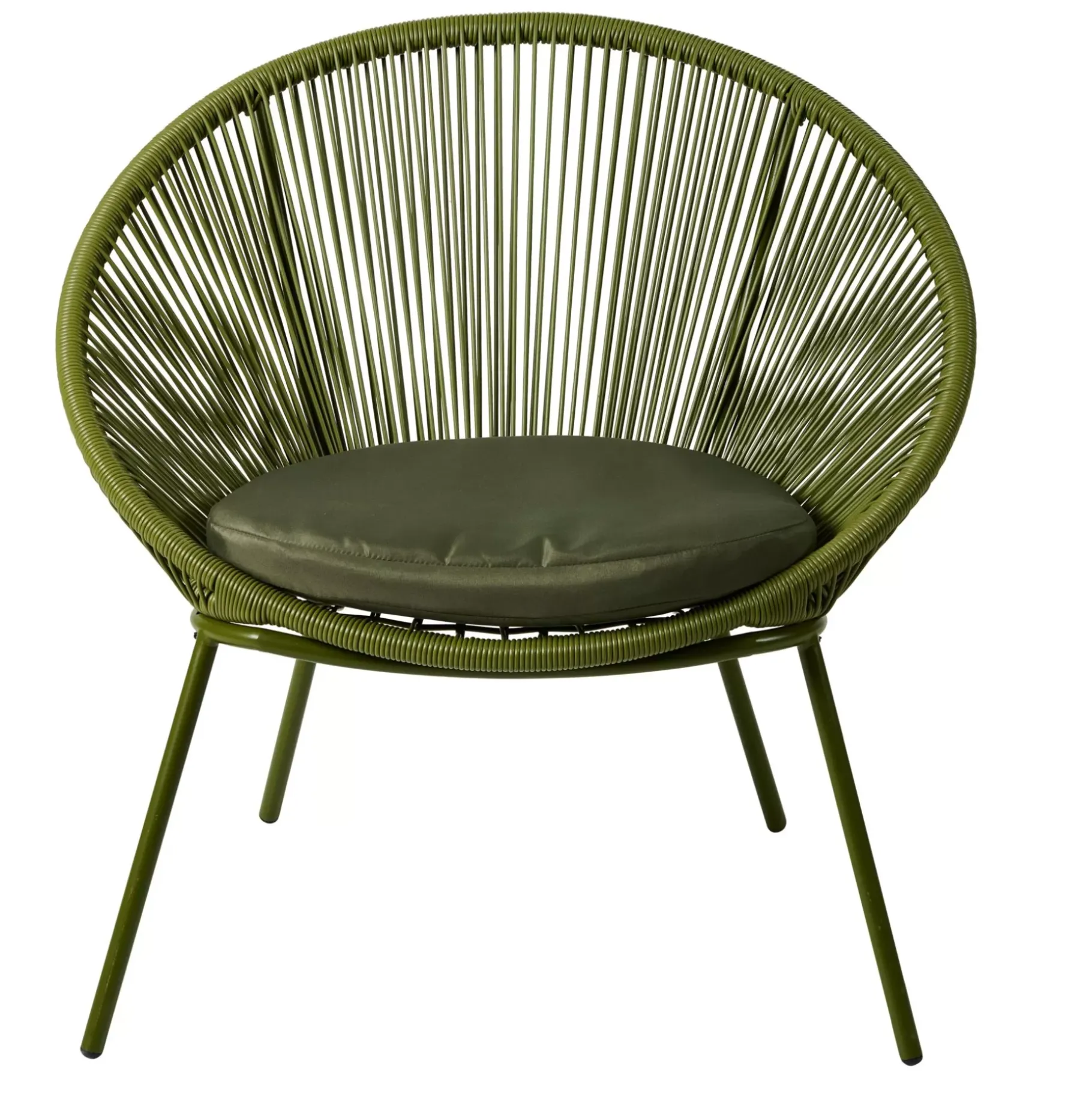 CASA Papayo Silla Lounge Con Cojin Verde