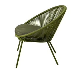 CASA Papayo Silla Lounge Con Cojin Verde
