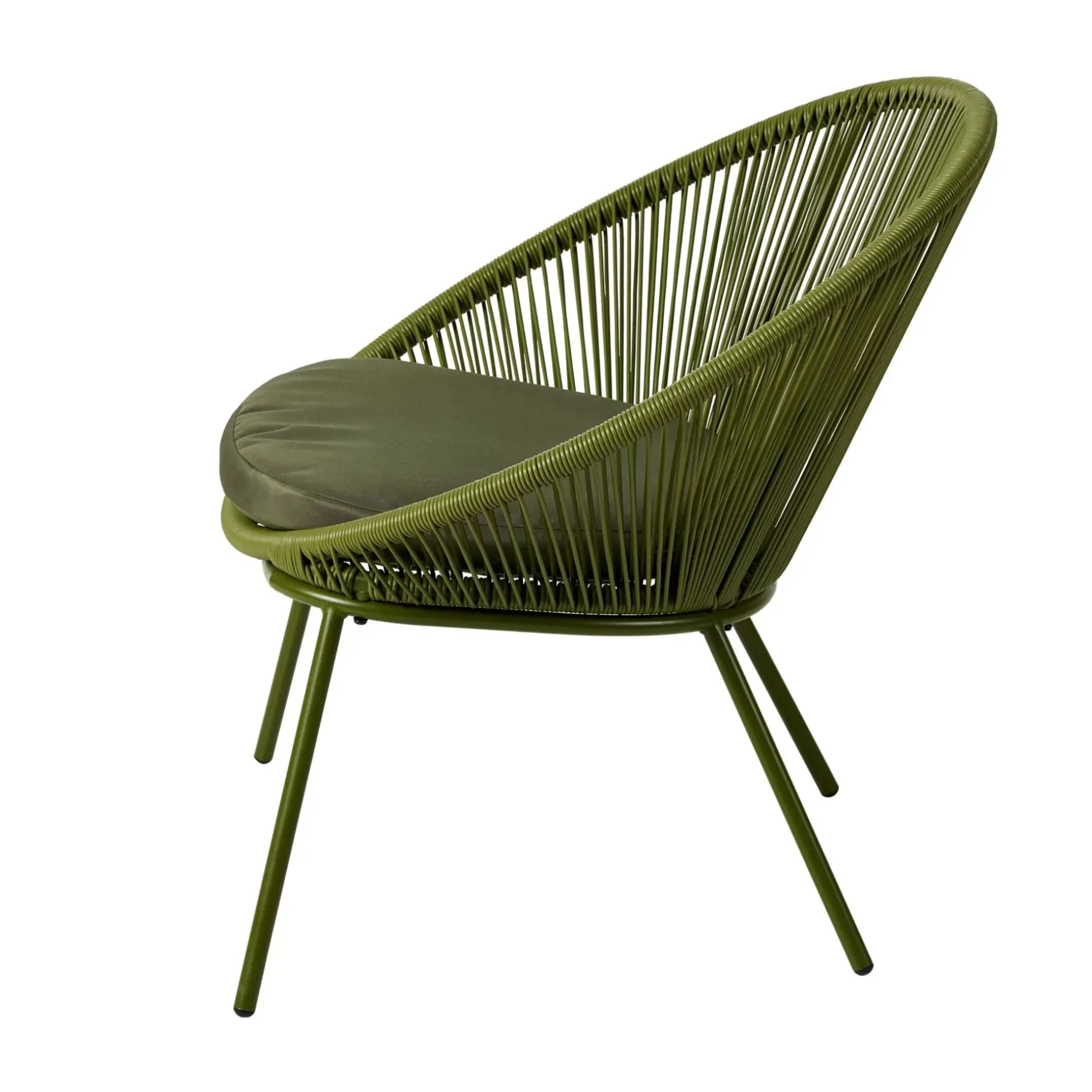 CASA Papayo Silla Lounge Con Cojin Verde