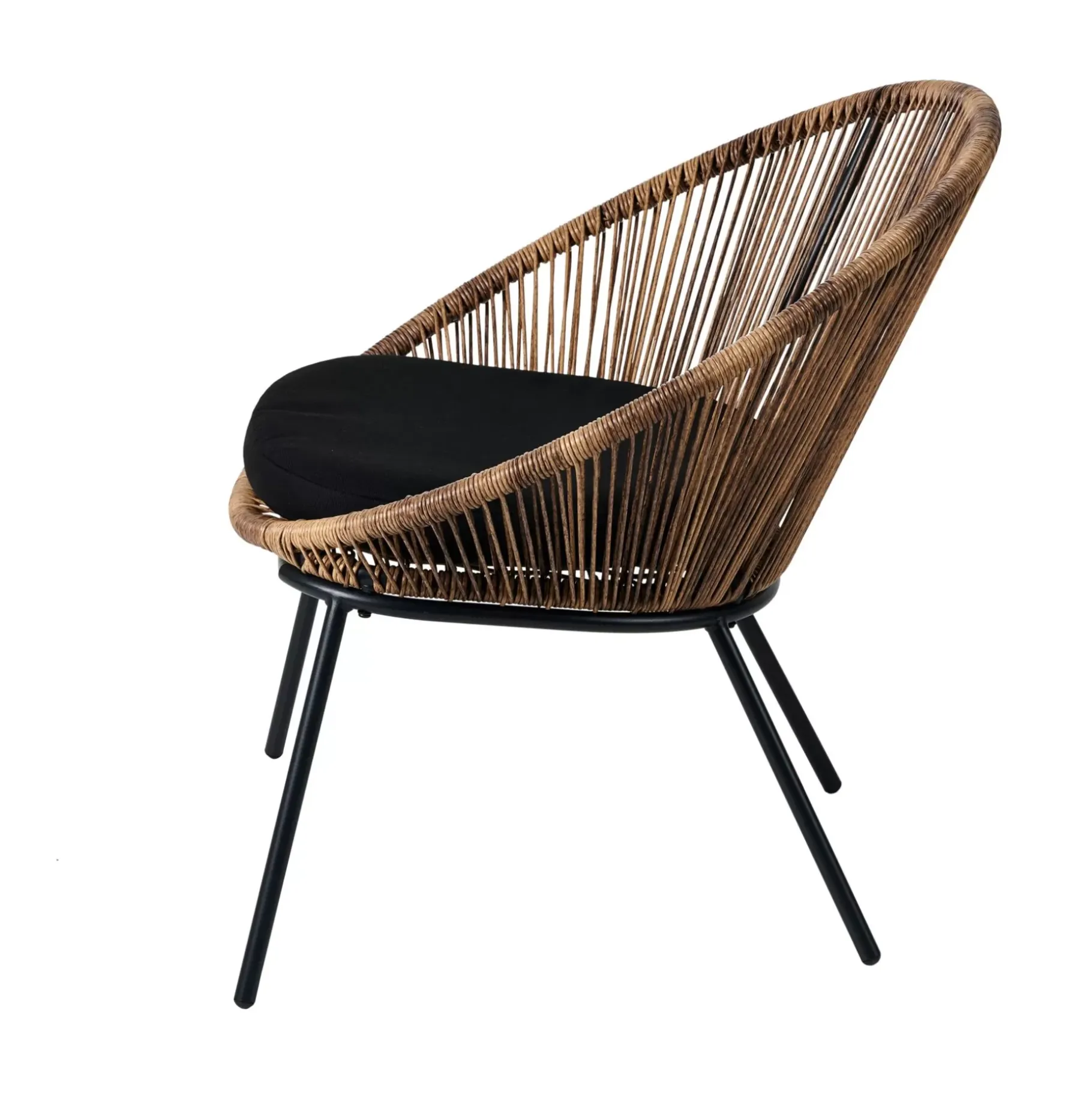 CASA Papayo Silla Lounge Con Cojin Natural