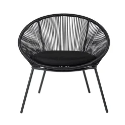 CASA Papayo Silla Lounge Negro