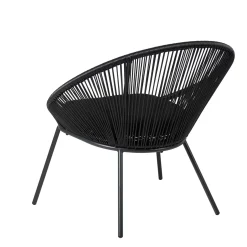 CASA Papayo Silla Lounge Negro