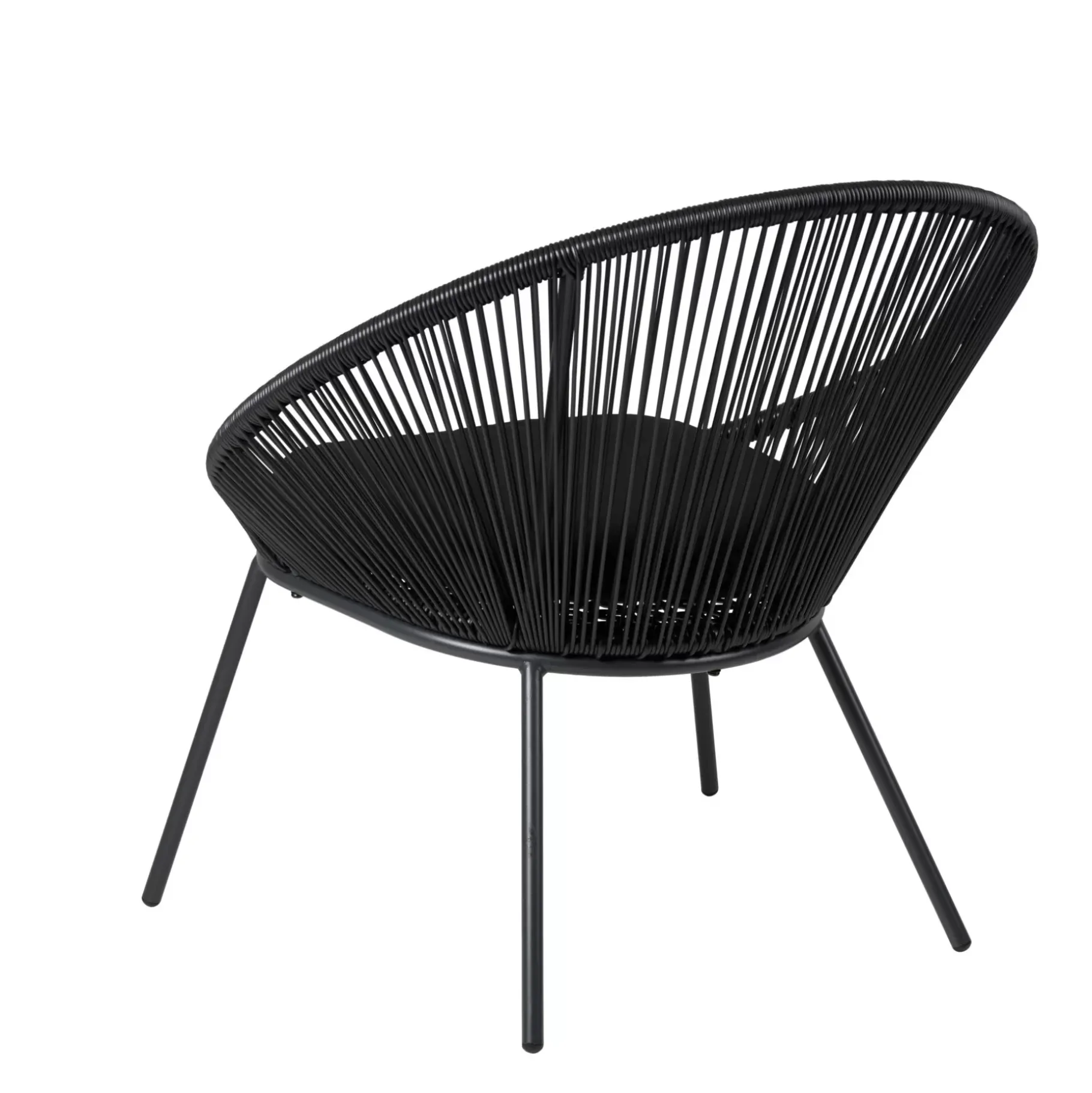 CASA Papayo Silla Lounge Negro