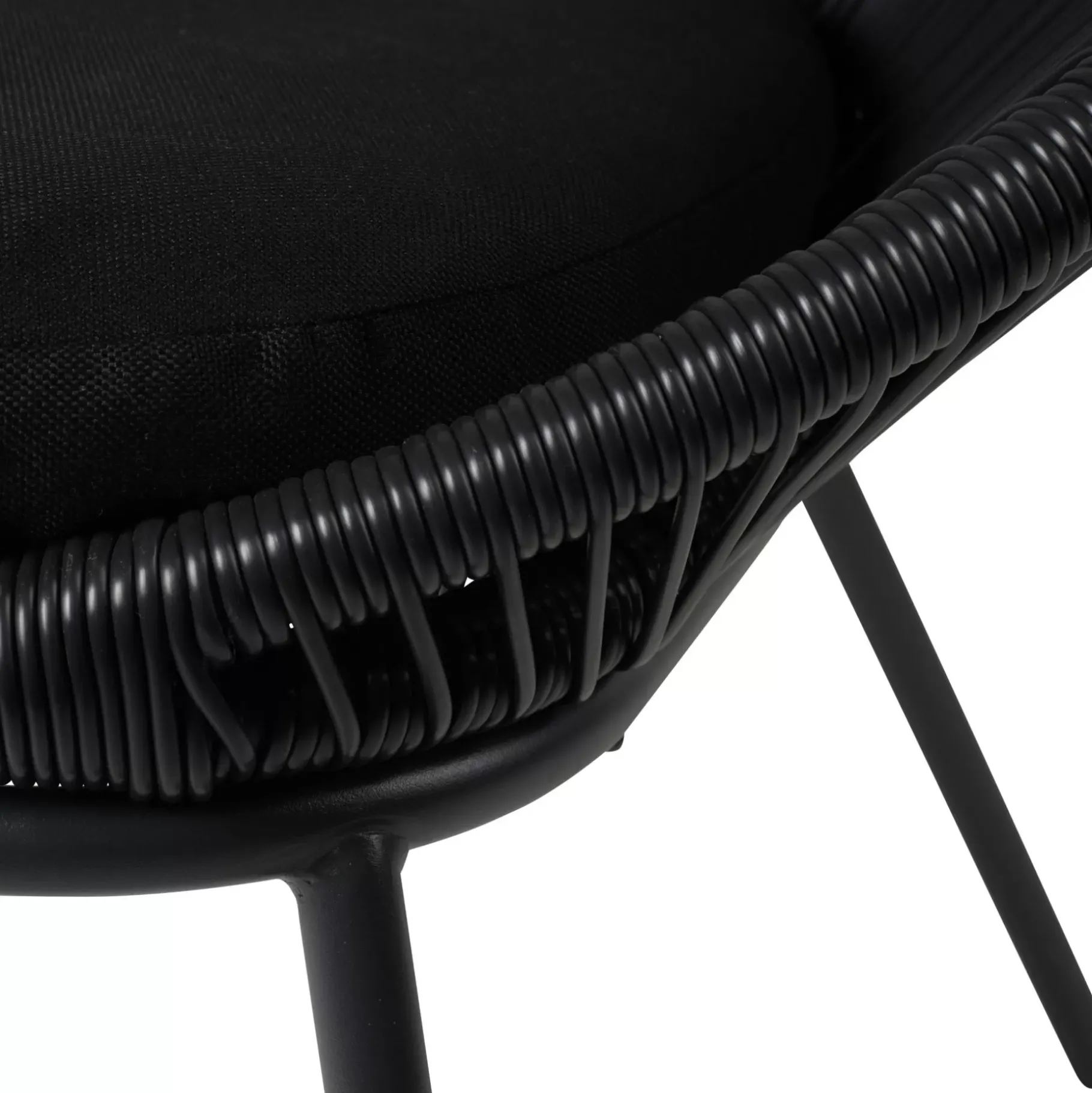 CASA Papayo Silla Lounge Negro