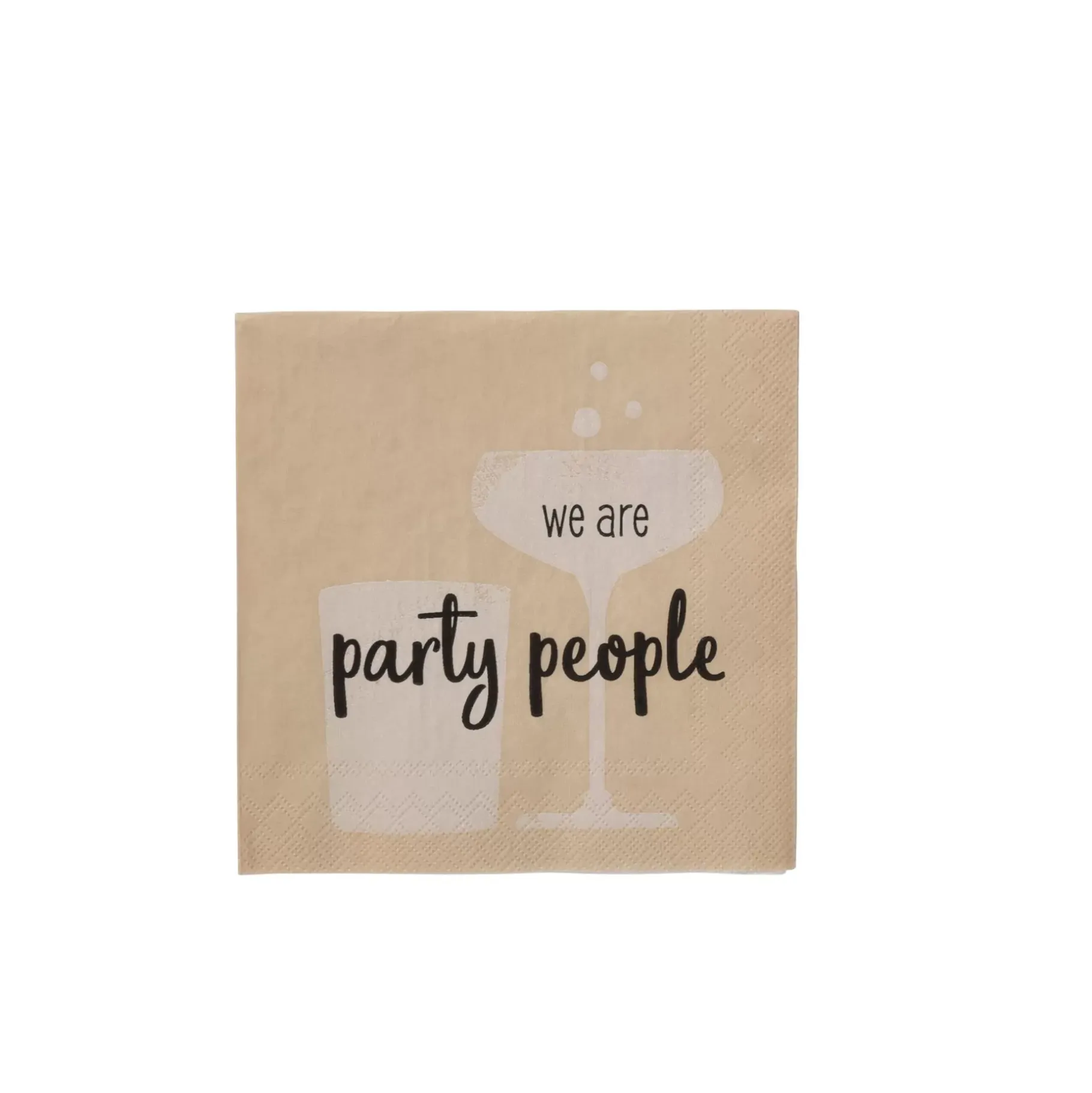 CASA Party People Paquete De 20 Servilletas Beis