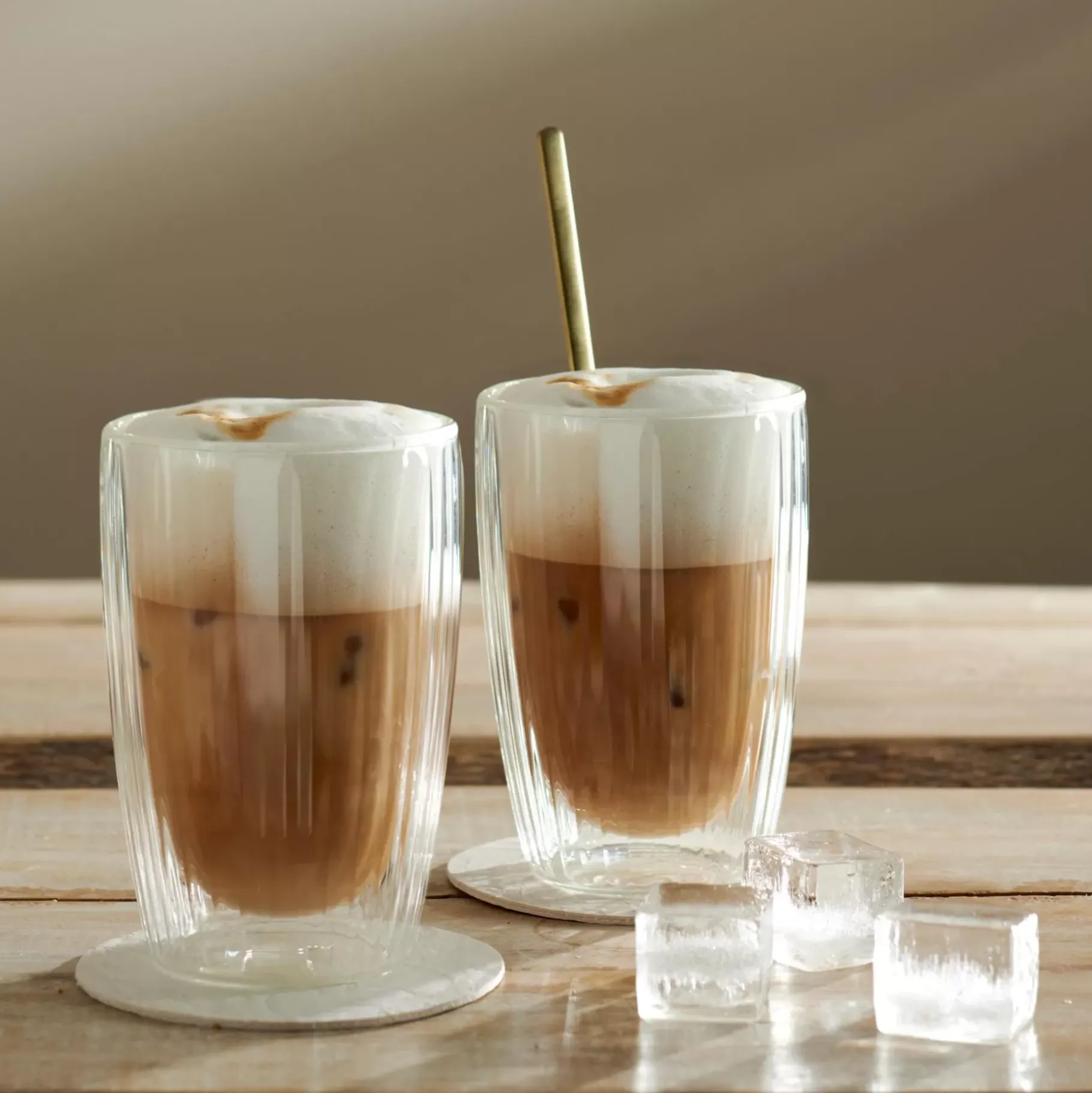 CASA Pausa Vaso De Doble Pared Juego De 2 Transparente