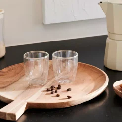 CASA Pausa Vaso De Doble Pared Juego De 2 Transparente