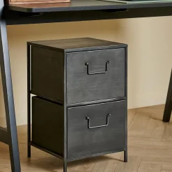 CASA Pharma Cajonera 2 Cajones Negro