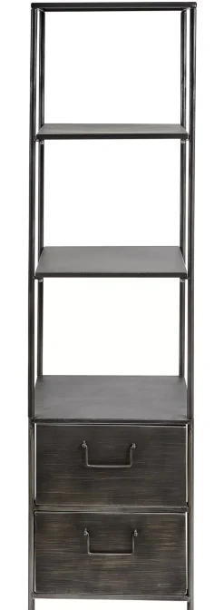 CASA Pharma Estanteria De Pared Con 2 Cajones Negro