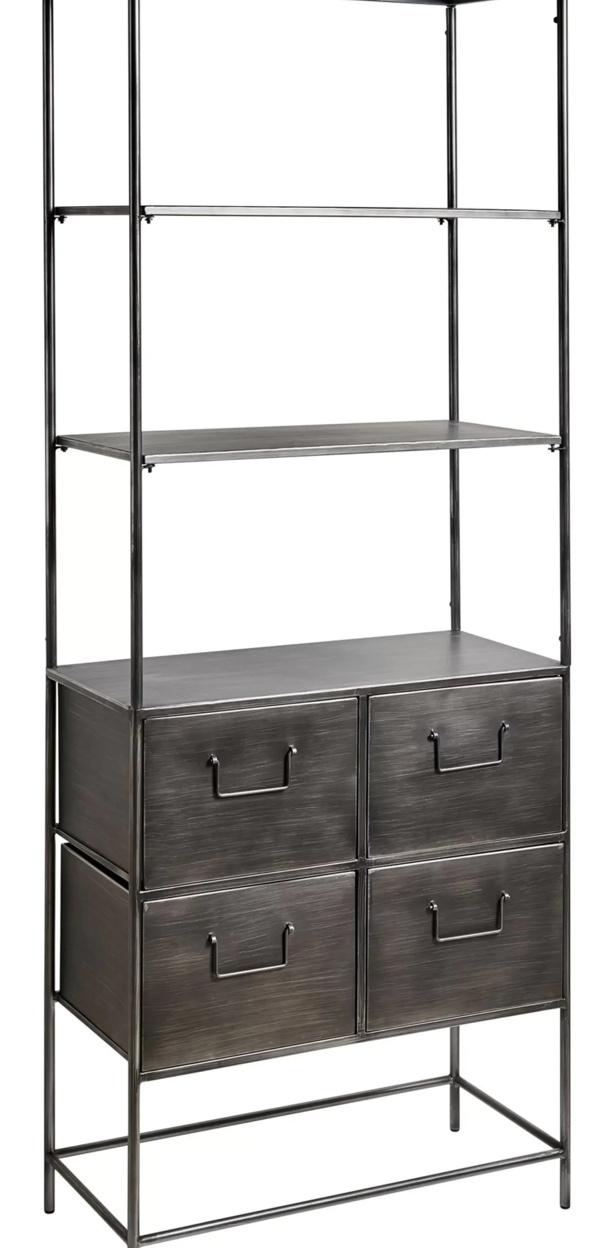 CASA Pharma Estanteria De Pared Con 4 Cajones Negro