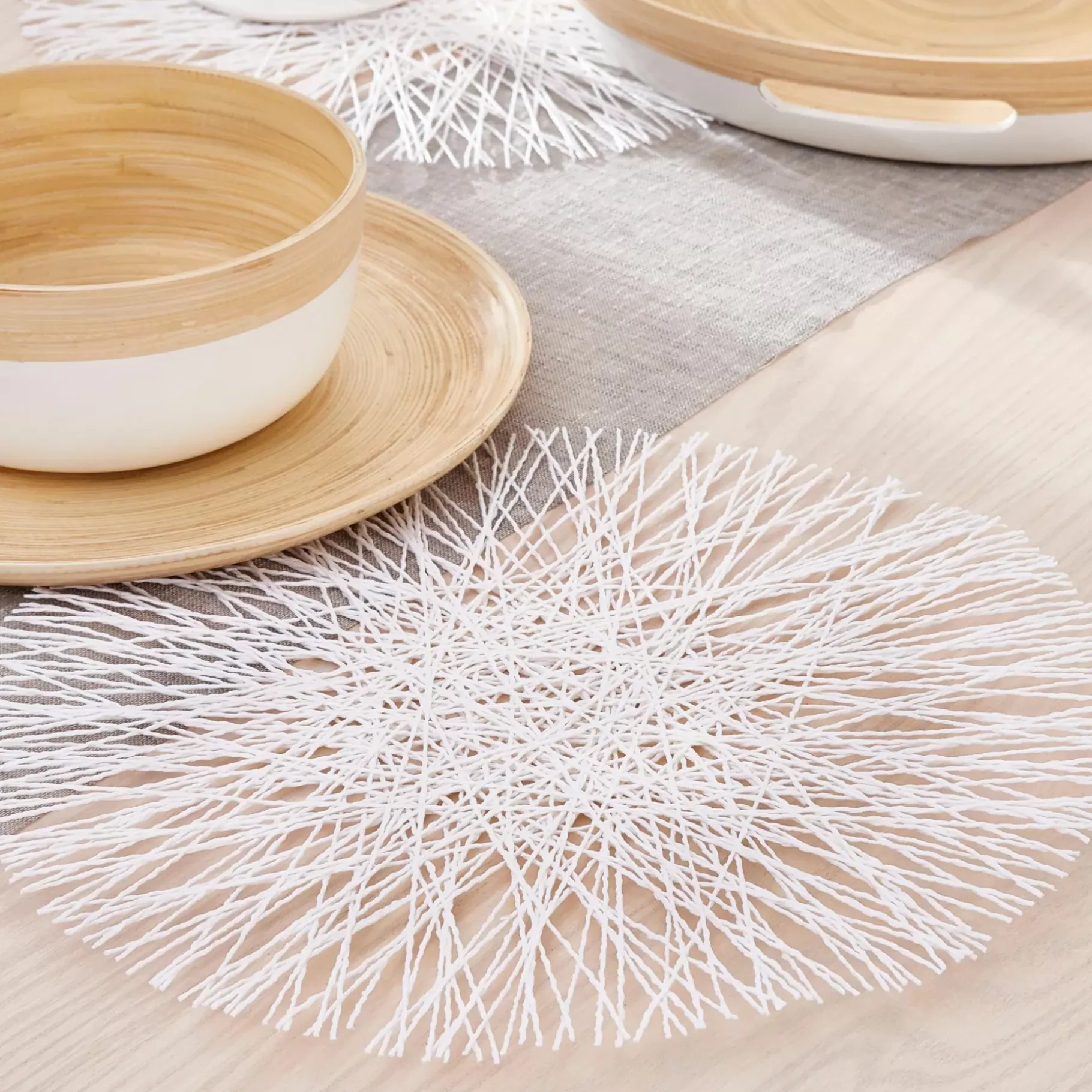 CASA Rami Mantel Individual Blanco