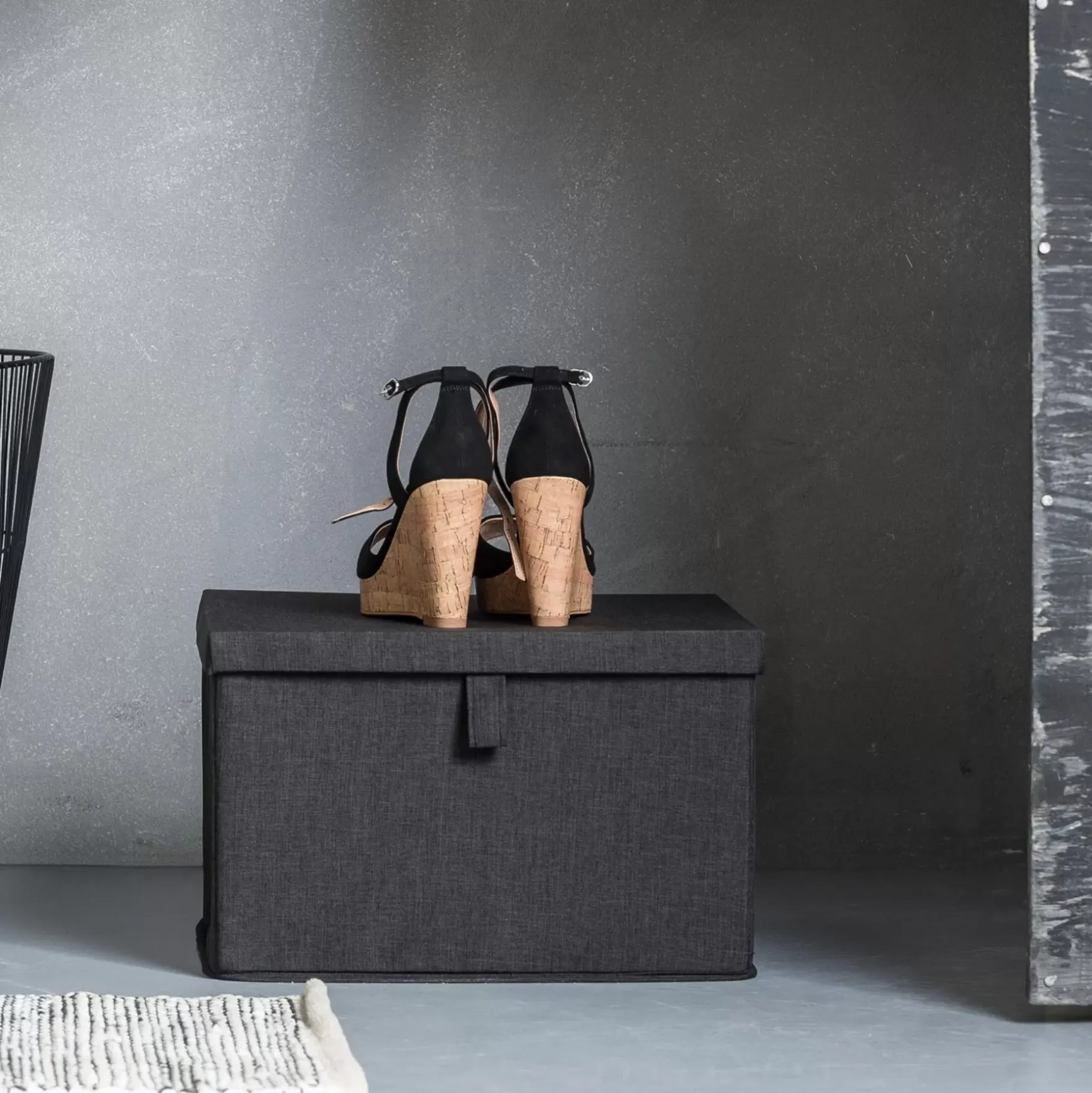 CASA Rango Caja De Almacenaje Gris Oscuro