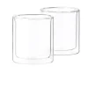 CASA Relax Vaso De Doble Pared Juego De 2 Transparente