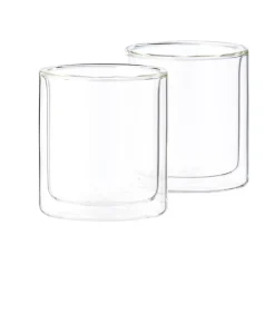 CASA Relax Vaso De Doble Pared Juego De 2 Transparente