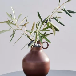 CASA Rondo Florero Marron Oscuro