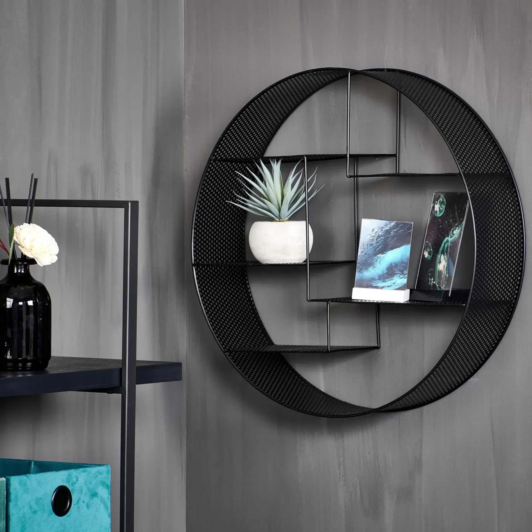 CASA Sanko Estanteria Para Colgar Negro