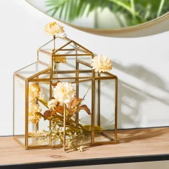 CASA Serre Terrario De Plantas Dorado