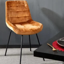 CASA Silka Silla De Comedor Negro, Marron