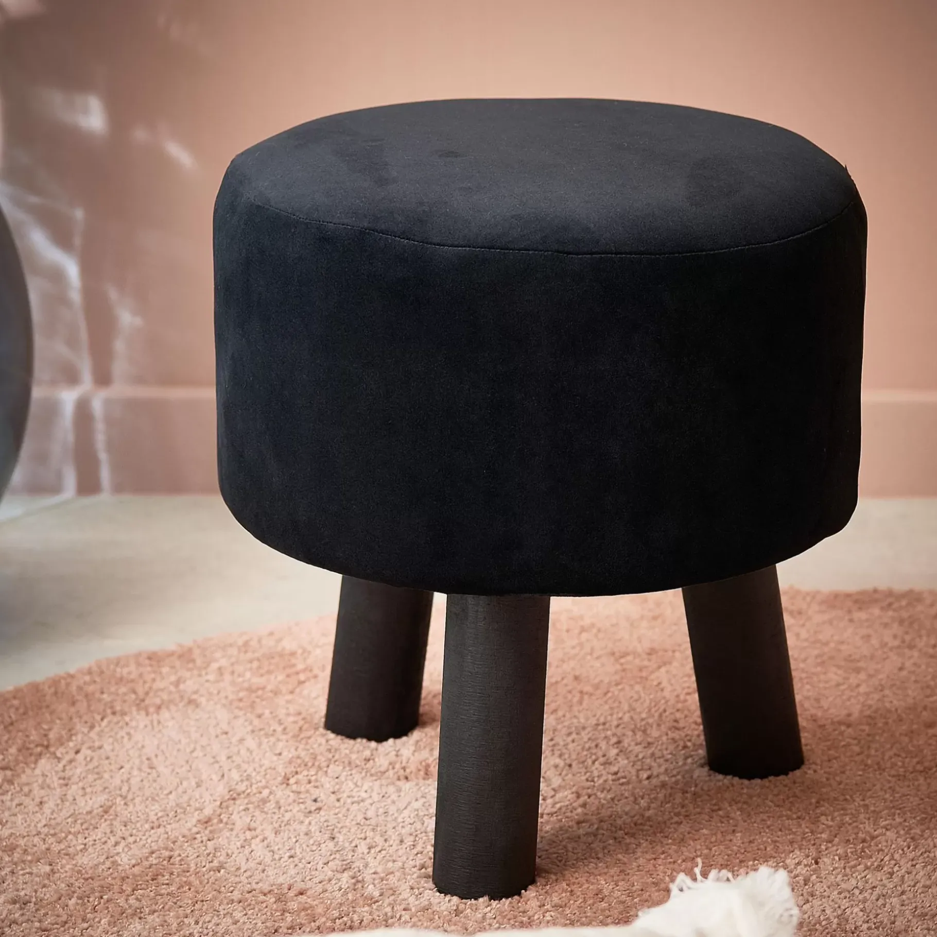 CASA Silki Puf Negro