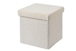 CASA Stor Puf Plegable Funcion Almac. Blanco