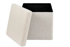 CASA Stor Puf Plegable Funcion Almac. Blanco