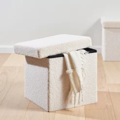 CASA Stor Puf Plegable Funcion Almac. Blanco
