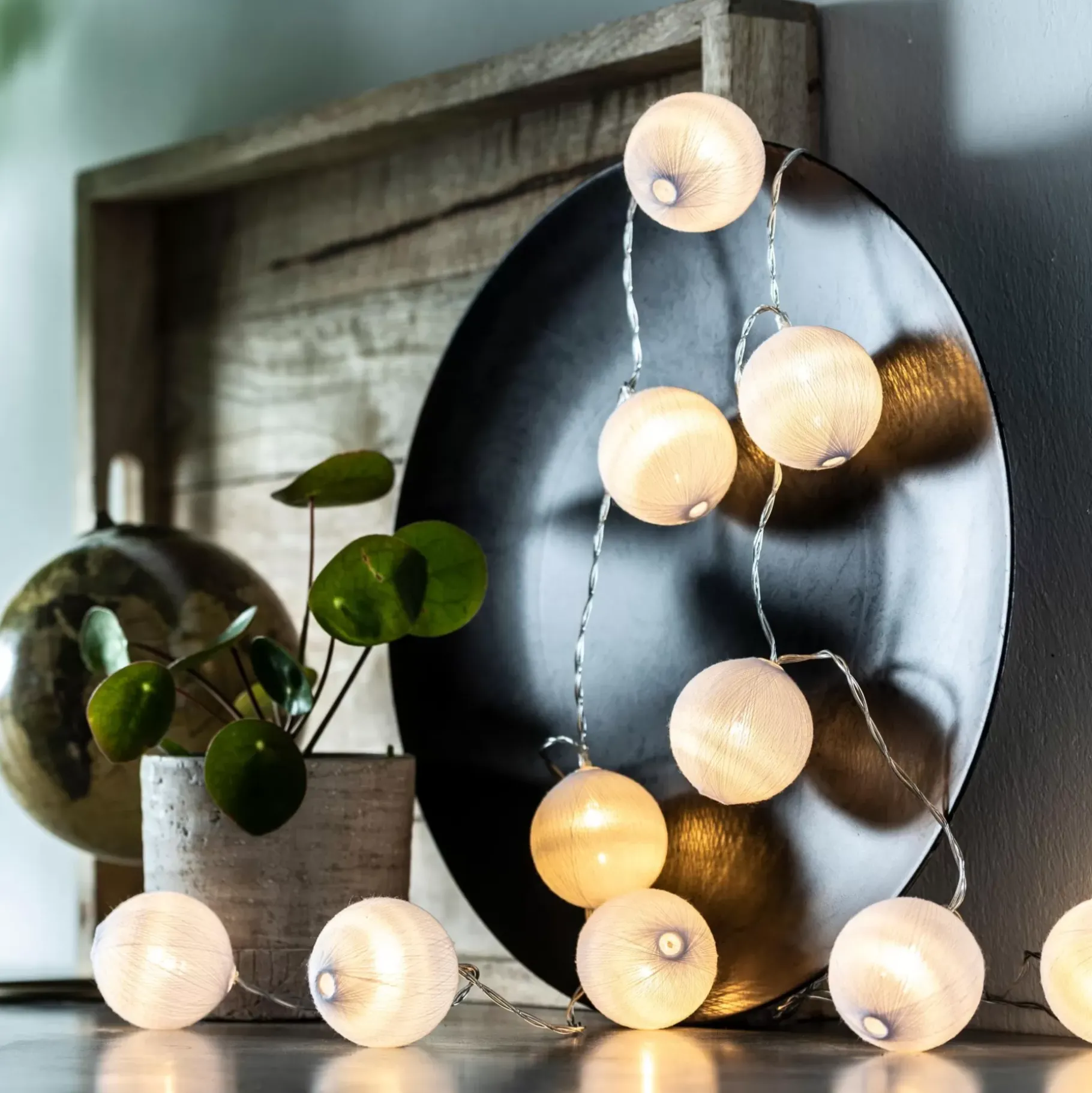 CASA Strung Guirnalda 10 Leds Blanco