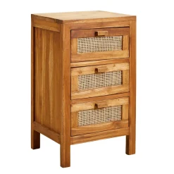 CASA Teck Cajonera 3 Cajones Natural