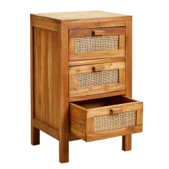 CASA Teck Cajonera 3 Cajones Natural