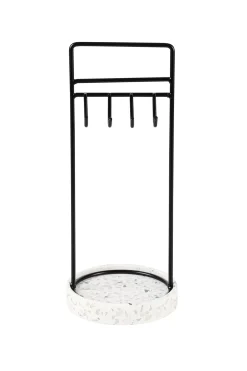 CASA Terrazzo Joyero Negro, Blanco, Gris